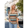 Zeagoo Womens Summer Tops Short Sleeve Work Casual Shirts Trendy V Neck Tee(Tz187)