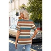 Zeagoo Womens Summer Tops Short Sleeve Work Casual Shirts Trendy V Neck Tee(Tz187)