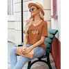 Zeagoo Womens Summer Tops Short Sleeve Work Casual Shirts Trendy V Neck Tee(Ws86)