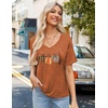 Zeagoo Womens Summer Tops Short Sleeve Work Casual Shirts Trendy V Neck Tee(Ws86)