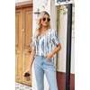Zeagoo Womens Summer Tops Short Sleeve Work Casual Shirts Trendy V Neck Tee(Zr229)