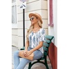 Zeagoo Womens Summer Tops Short Sleeve Work Casual Shirts Trendy V Neck Tee(Zr229)