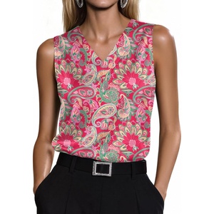 Zeagoo Women’s Silk Satin Tank Tops V Neck Camisoles Sleeveless Blouses(P-mz750)