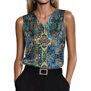 Zeagoo Women’s Silk Satin Tank Tops V Neck Camisoles Sleeveless Blouses(P-mz779)