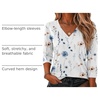 Zeagoo 3/4 Sleeve Womens Top V Neck Shirt Casual Blouse Basic Tshirts S-2XL(Bf290)