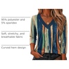 Zeagoo 3/4 Sleeve Womens Top V Neck Shirt Casual Blouse Basic Tshirts S-2XL(Cx289)