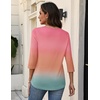 Zeagoo 3/4 Sleeve Womens Top V Neck Shirt Casual Blouse Basic Tshirts S-2XL(Jb218)