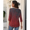 Zeagoo 3/4 Sleeve Womens Top V Neck Shirt Casual Blouse Basic Tshirts S-2XL(Mz838)