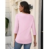 Zeagoo 3/4 Sleeve Womens Top V Neck Shirt Casual Blouse Basic Tshirts S-2XL(Tz300)