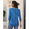 Zeagoo 3/4 Sleeve Womens Top V Neck Shirt Casual Blouse Basic Tshirts S-2XL(Zr459)
