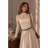 Zeagoo Long Sleeve Shirts for Women’s Lace Tops Mesh Sheer Sexy Fall Blouse(Champagne)