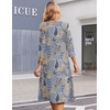 Zeagoo Summer Dresses for Women 2026 3/4 Sleeve Casual Midi Tshirt Dresses(Mz919)
