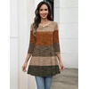 Zeagoo Women Tops 3/4 Sleeve Dressy Casual Plus Size Tunics Loose Blouses(Khaki-jh398)
