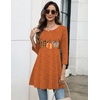 Zeagoo Women Tops 3/4 Sleeve Dressy Casual Plus Size Tunics Loose Blouses(Pumpkin-ws86)