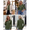 Zeagoo Women’s Button Down Shirts Long Sleeve Business Casual Blouses Tops(Army Green)