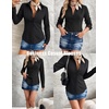 Zeagoo Women’s Button Down Shirts Long Sleeve Business Casual Blouses Tops(Black)