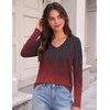 Zeagoo Womens Shirts Long Sleeve Tops V Neck Casual Basic Tee Fall Outfits(Mz838)