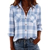 Blue White Plaid
