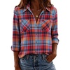 Retro Red Blue Plaid