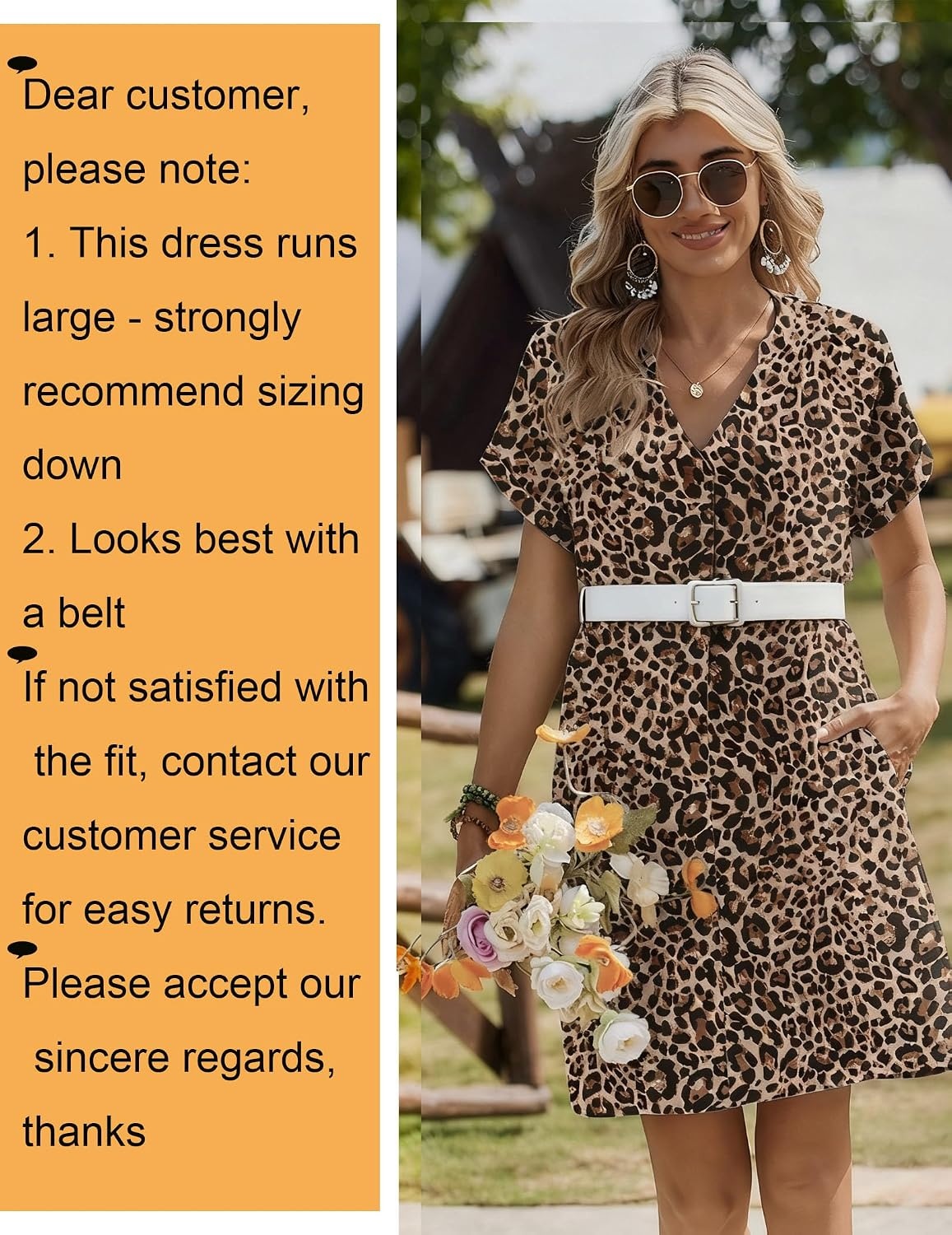 image:imageZeagoo Summer Dresses for Women Shift Dress Casual Mini Vacation SundressBrown Leopard An136