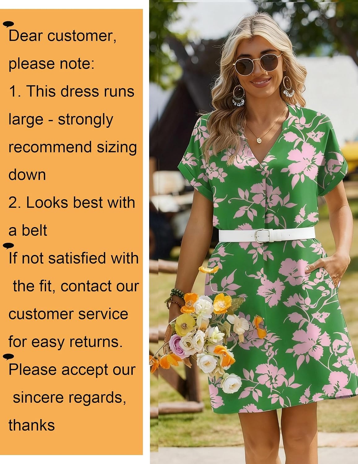 image:imageZeagoo Summer Dresses for Women Shift Dress Casual Mini Vacation SundressGreen Floral