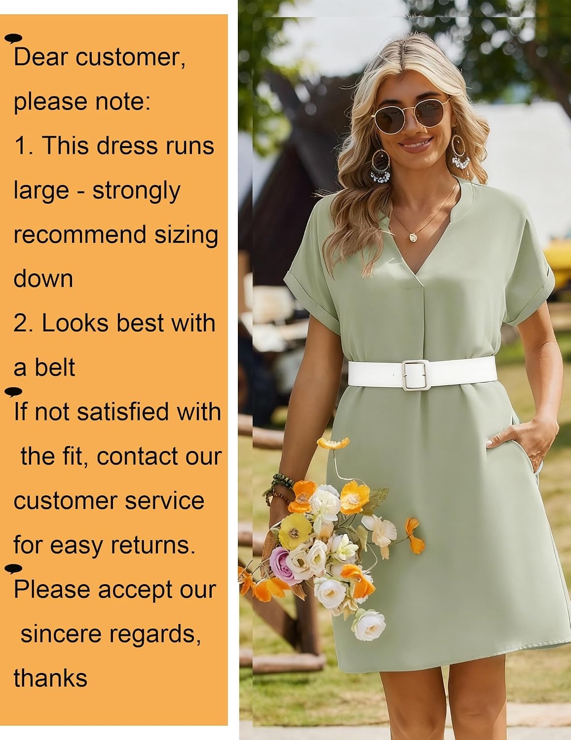 image:imageZeagoo Summer Dresses for Women Shift Dress Casual Mini Vacation SundressSolid Green