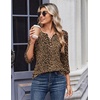 Zeagoo 3/4 Length Sleeve Womens Tops Casual Dressy Summer Fall Shirts(Leopard Print)