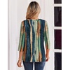 Zeagoo 3/4 Length Sleeve Womens Tops Casual Dressy Summer Fall Shirts(Multicolor 289)