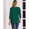 Zeagoo 3/4 Length Sleeve Womens Tops Casual Dressy Summer Fall Shirts(Sd484)