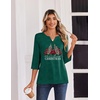 Zeagoo 3/4 Length Sleeve Womens Tops Casual Dressy Summer Fall Shirts(Sd484)