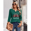 Zeagoo 3/4 Length Sleeve Womens Tops Casual Dressy Summer Fall Shirts(Sd484)