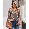 Zeagoo 3/4 Length Sleeve Womens Tops Casual Dressy Summer Fall Shirts(Yg33)