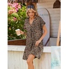 Zeagoo Summer Dresses for Women Shift Dress Casual Mini Vacation Sundress(Brown Leopard An136)