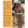 Zeagoo Summer Dresses for Women Shift Dress Casual Mini Vacation Sundress(Brown Leopard An136)