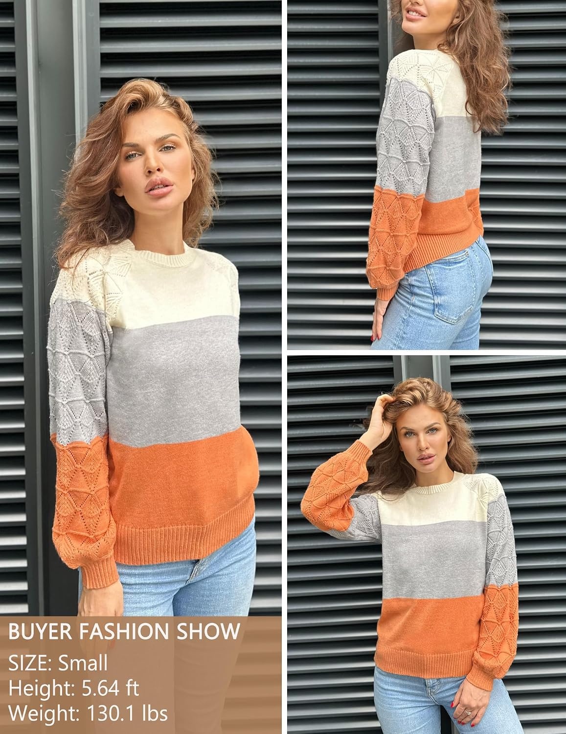 image:imageZeagoo Womens Sweaters 2026 Long Sleeve Crew Neck Lightweight Pullover Knitted Cute Fall Fashion TopsZ1 Caramel