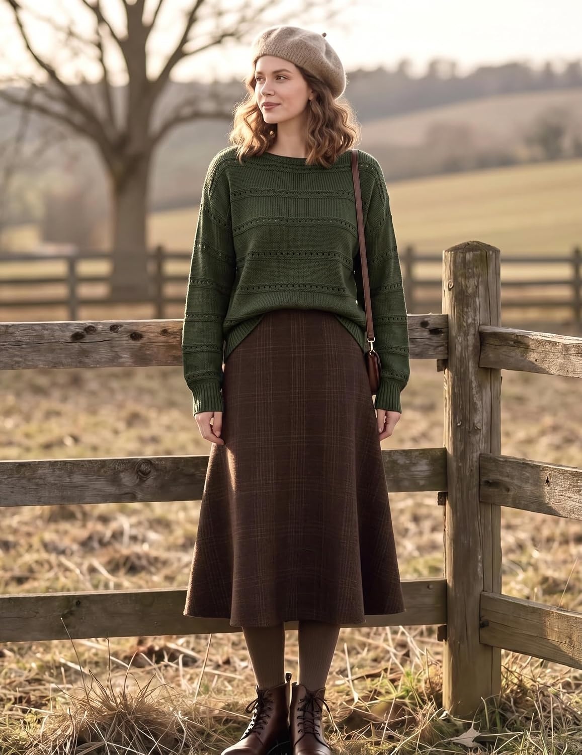 image:imageZeagoo Womens Sweaters Off The Shoulder Crochet Dressy Casual OutfitsAarmy Green