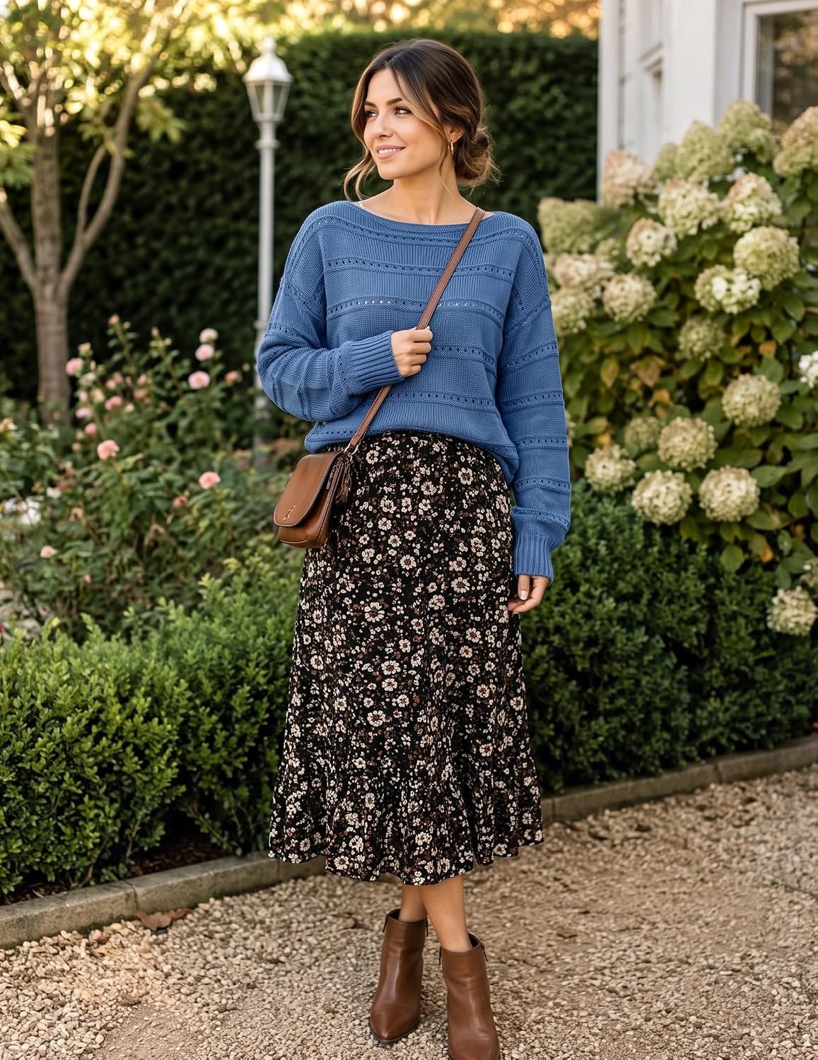 image:imageZeagoo Womens Sweaters Off The Shoulder Crochet Dressy Casual OutfitsAblue