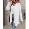 Zeagoo Lightweight Cardigan for Women Long Sleeve Open Front Cardigans(A White)