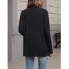 Zeagoo Lightweight Cardigan for Women Long Sleeve Open Front Cardigans(Black)