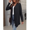 Zeagoo Lightweight Cardigan for Women Long Sleeve Open Front Cardigans(Black)