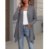 Zeagoo Lightweight Cardigan for Women Long Sleeve Open Front Cardigans(Gray)