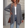 Zeagoo Lightweight Cardigan for Women Long Sleeve Open Front Cardigans(Gray)