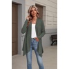 Zeagoo Lightweight Cardigan for Women Long Sleeve Open Front Cardigans(Green)