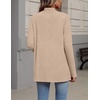 Zeagoo Lightweight Cardigan for Women Long Sleeve Open Front Cardigans(Khaki)