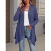 Zeagoo Lightweight Cardigan for Women Long Sleeve Open Front Cardigans(Navy Blue)