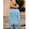 Zeagoo Sweaters for Women 2026 Knit Trendy Long Sleeve Lightweight Slim Fit Pullover Cutout Tops S-XXL(Light Blue)