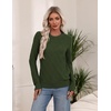 Zeagoo Women’s Cable Knit Sweaters Fall Winter Long Sleeve Crewneck Tops(Army Green)