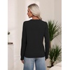 Zeagoo Women’s Cable Knit Sweaters Fall Winter Long Sleeve Crewneck Tops(Black)