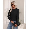 Zeagoo Women’s Cable Knit Sweaters Fall Winter Long Sleeve Crewneck Tops(Black)