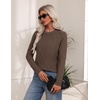 Zeagoo Women’s Cable Knit Sweaters Fall Winter Long Sleeve Crewneck Tops(Brown)